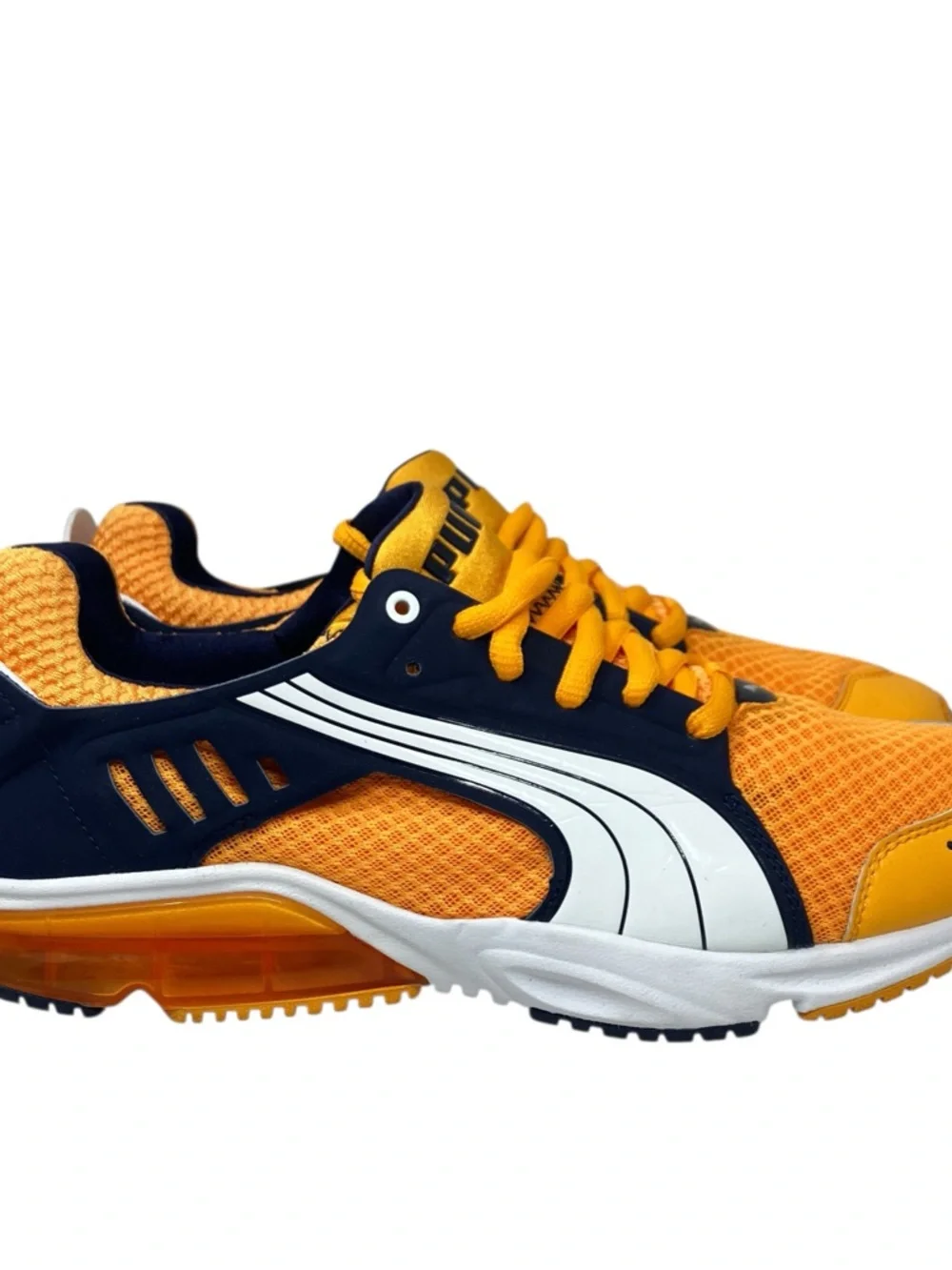 Puma Running Shoes Mens 10 Orange Athletic Trainers Lifestyle Eco‎ Ortholite